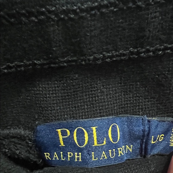 Ralph Lauren Black Sweatpants with Drawstring - Picture 2 of 5